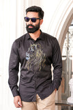 Fierce Lion Handpainted Shirt