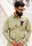 Shankara Sage Green Handpainted Shirt