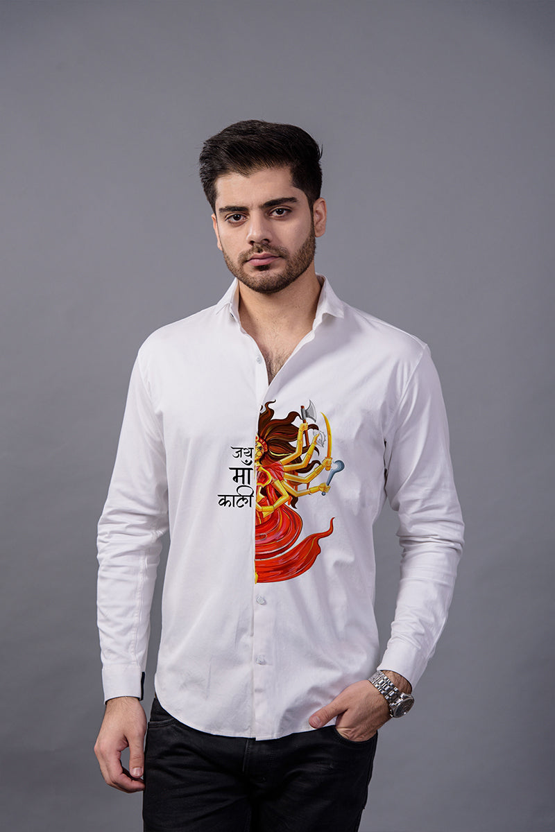 Jai Mata Di Handpainted Shirt