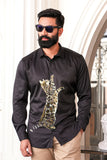 Wild Cat Handpainted Shirt
