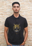Royal Tiger Handpainted Polo T-shirt