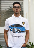 Supercar Surge Handpainted Polo T-shirt