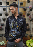 Golden Tiger Handpainted Shirt