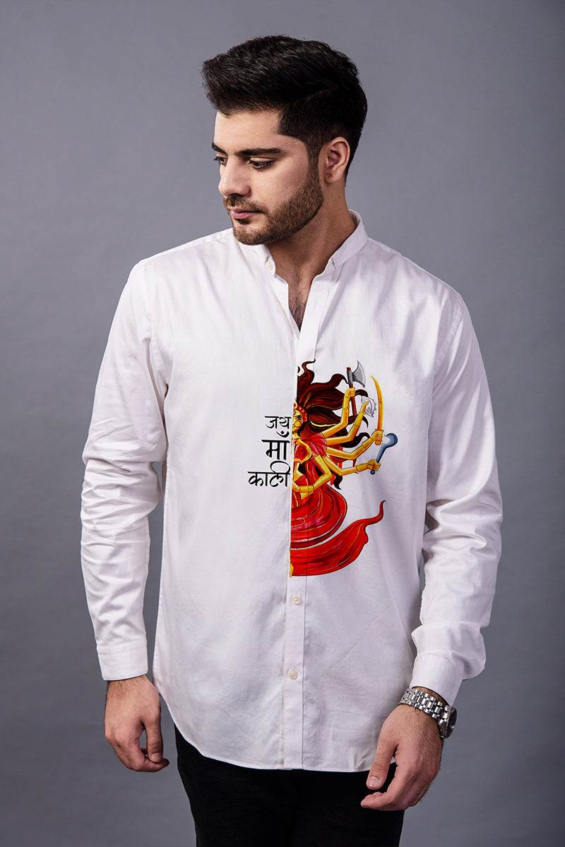 Jai Mata Di Handpainted Shirt