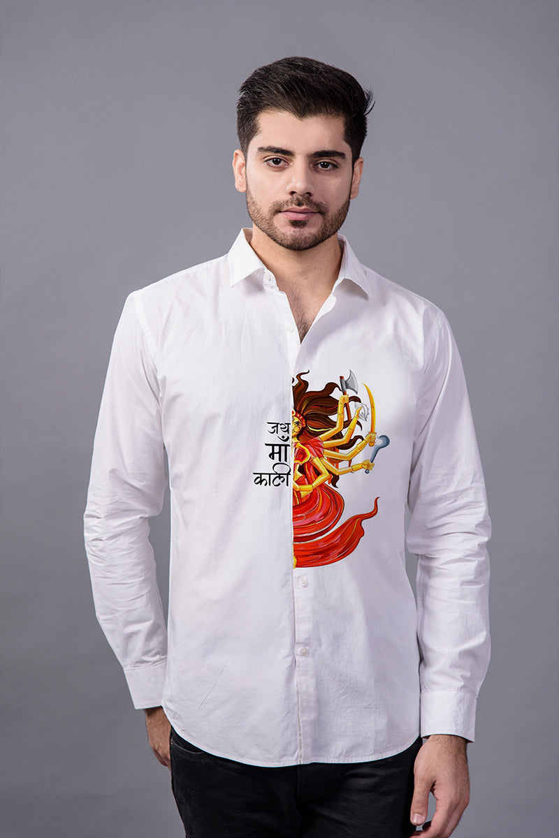 Jai Mata Di Handpainted Shirt