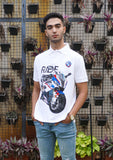 Elite Rider Motorbike Handpainted Polo T-shirt