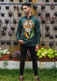 Tiger In The Wild Handpainted Shirt