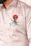 Dharma Raj Grey Handpainted Shirt
