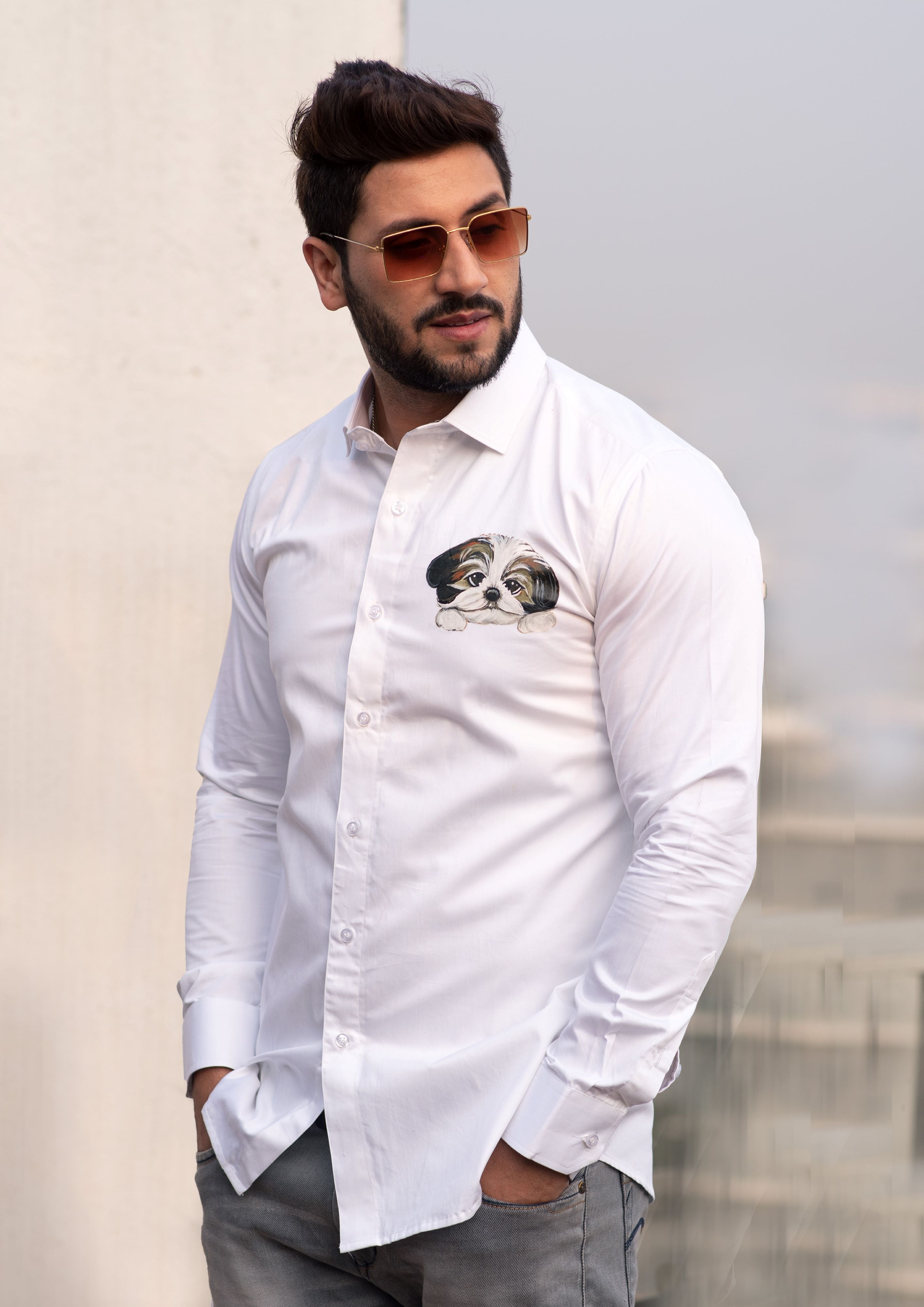 Doggo Handpainted Shirt