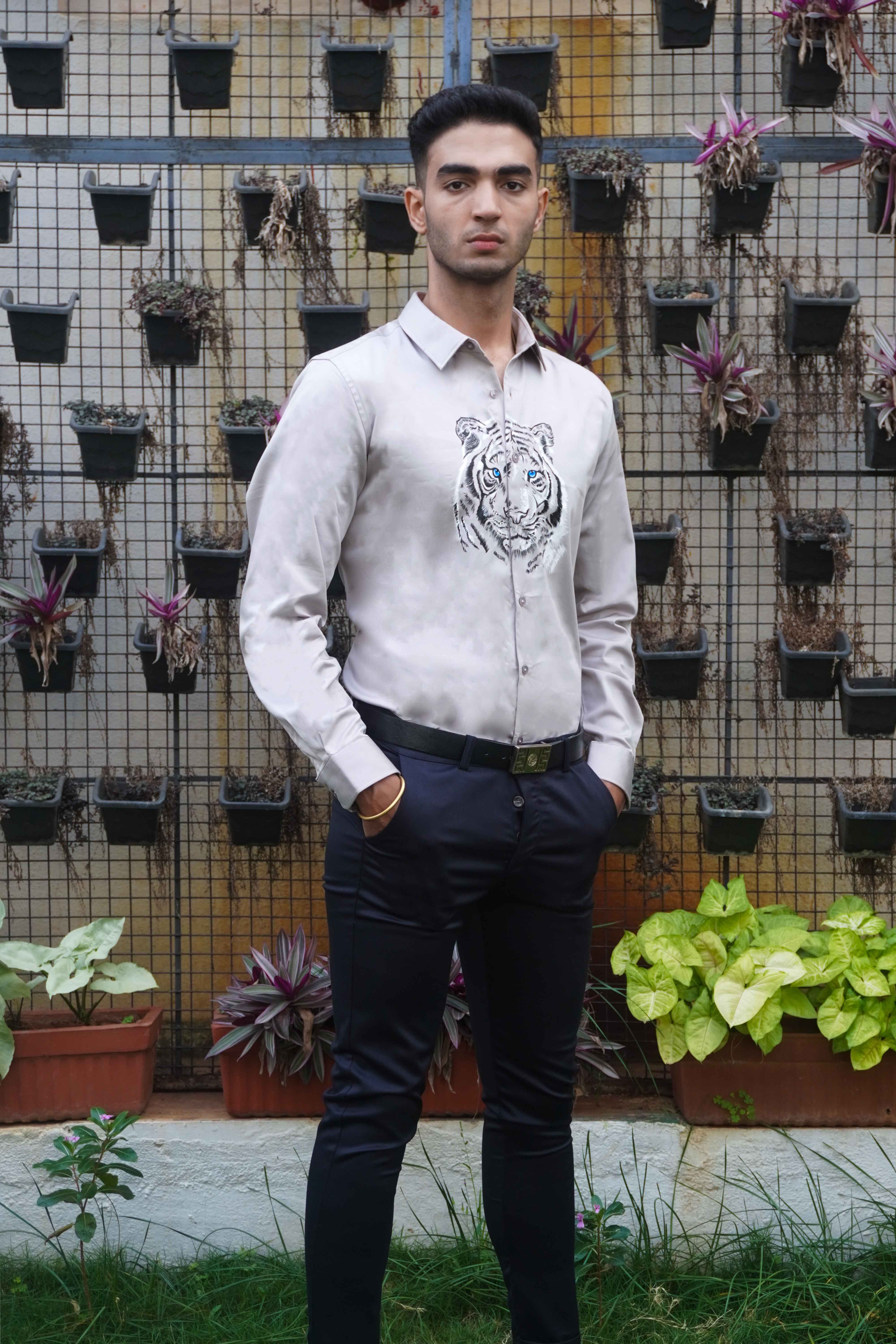 Daniel Grey Handpainted Shirt