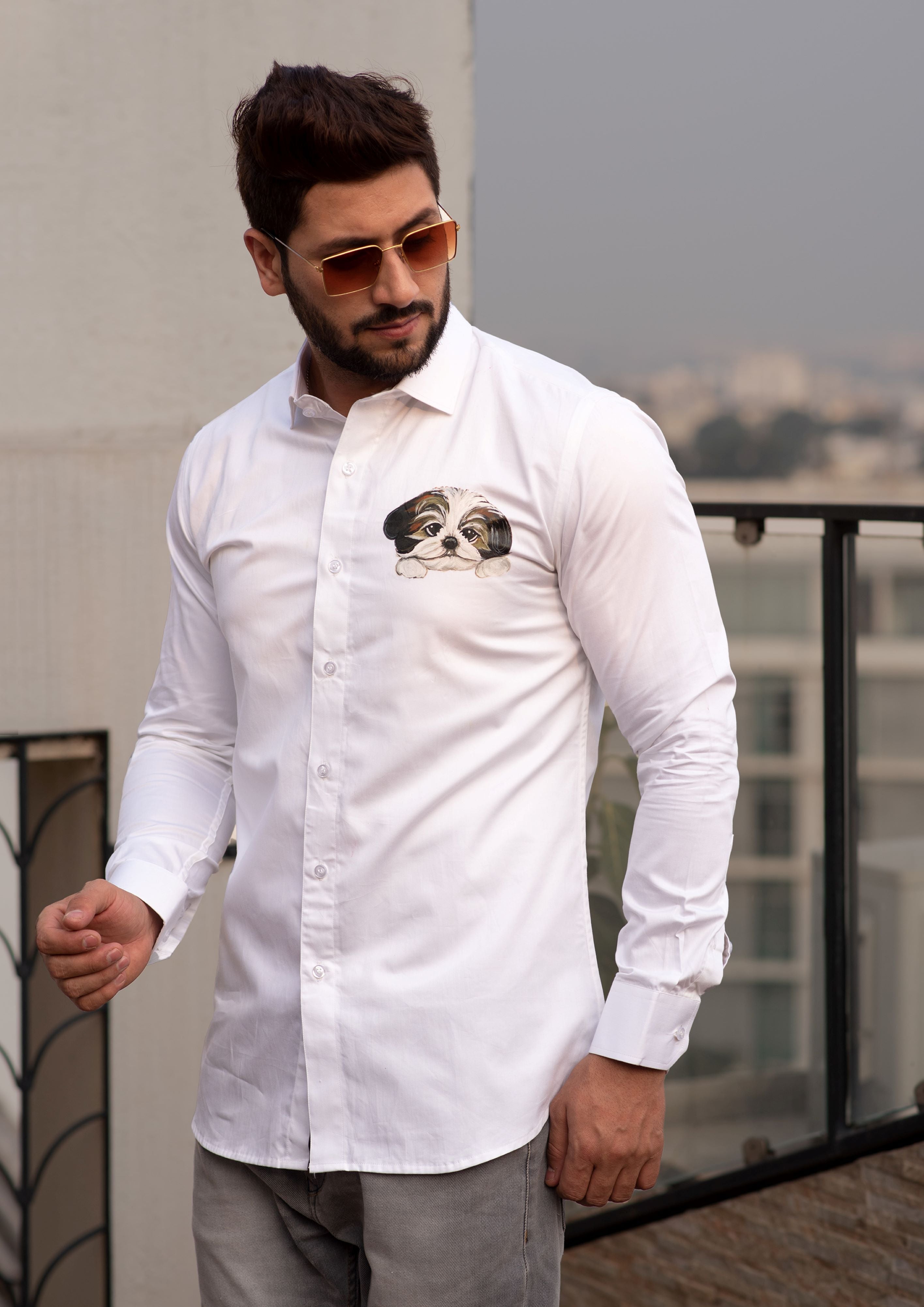 Doggo Handpainted Shirt