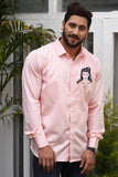 Ram Chandra Peach Handpainted Shirt