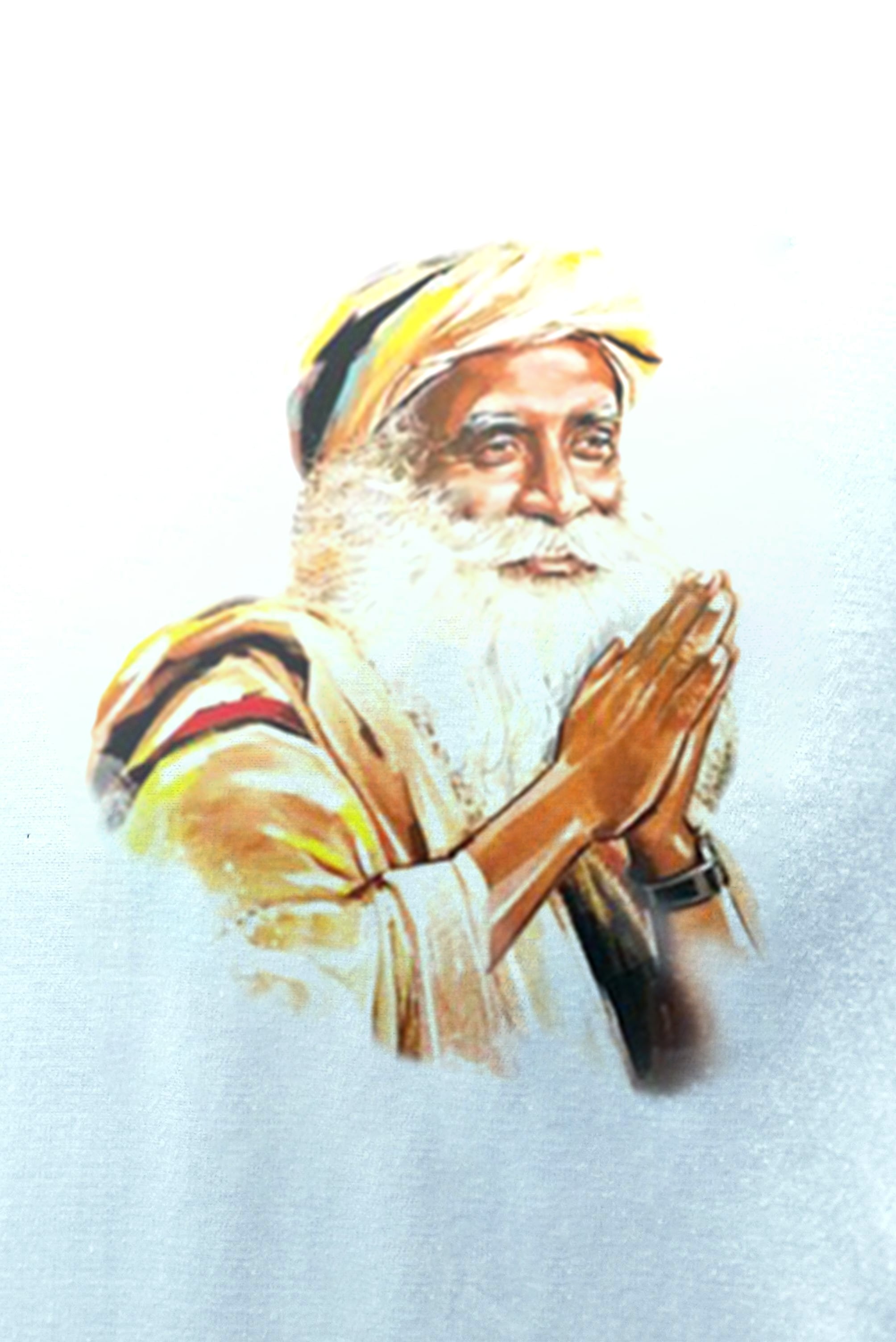 Sadhguru Handpainted Cotton Shirt