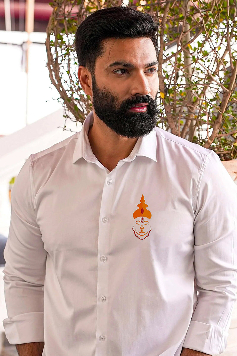 Bajrang Bali Handpainted Shirt