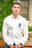 Indigo Tiger Handpainted Shirt