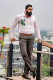 Mayur Pink Handpainted Shirt