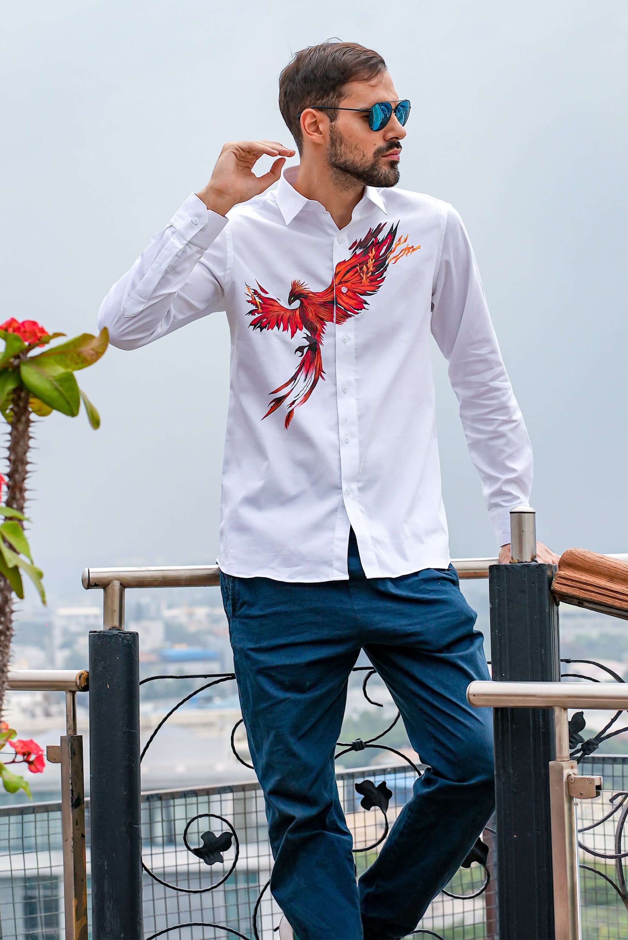 Phoenix Handpainted Shirt