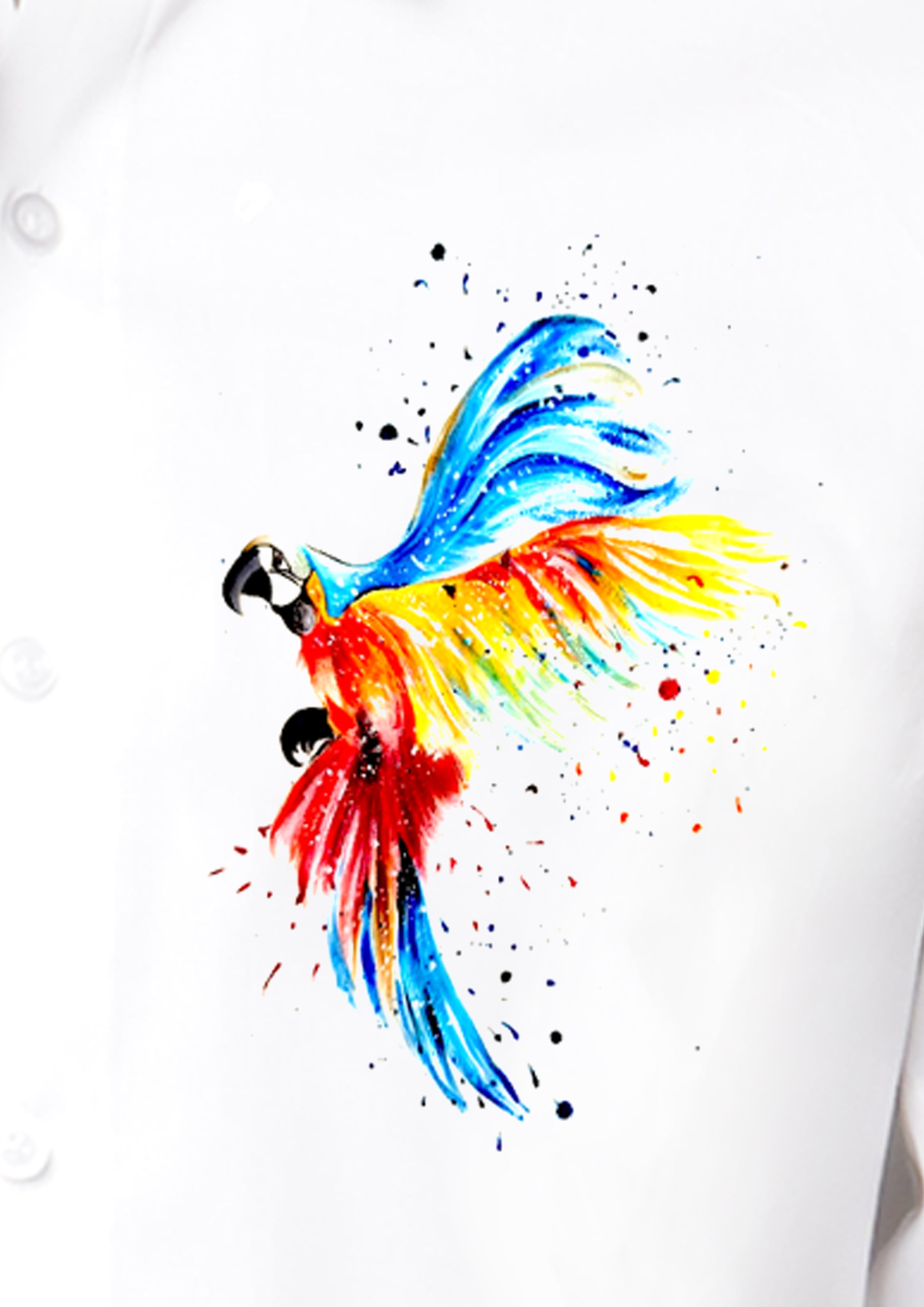 Macaw Handpainted Shirt