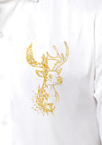 Golden Stag Black Handpainted Shirt