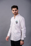 Einstein White Handpainted Shirt