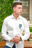 Indigo Tiger Handpainted Shirt