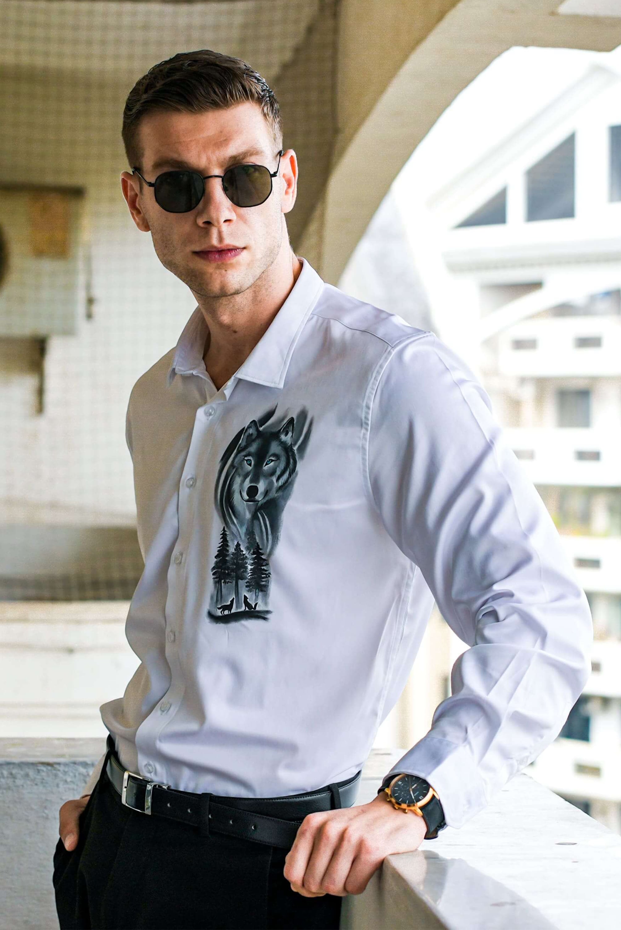 The Night Rider Handpainted Shirt