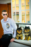 Tribal Wolf Grey Handpainted Shirt