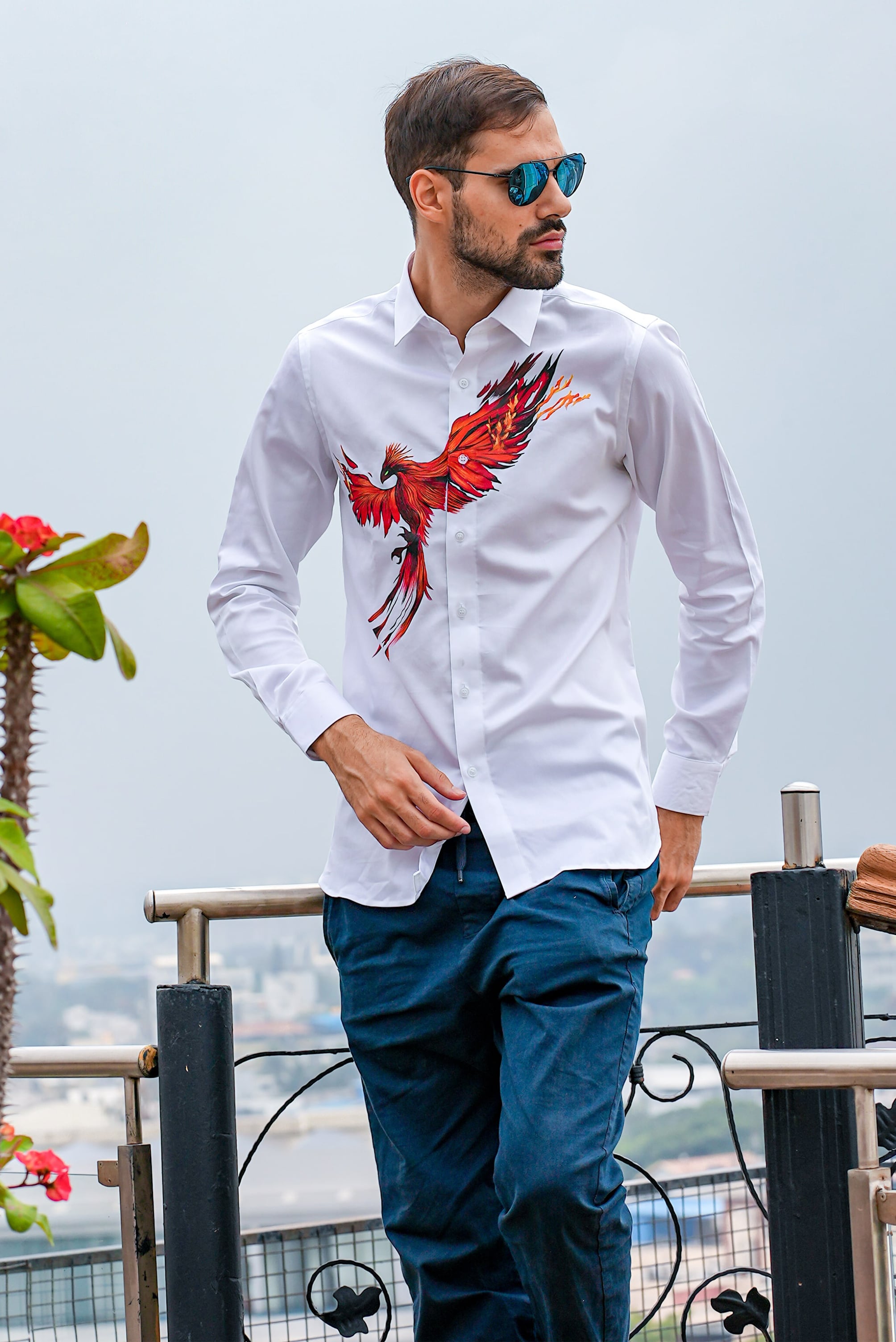 Phoenix Handpainted Shirt