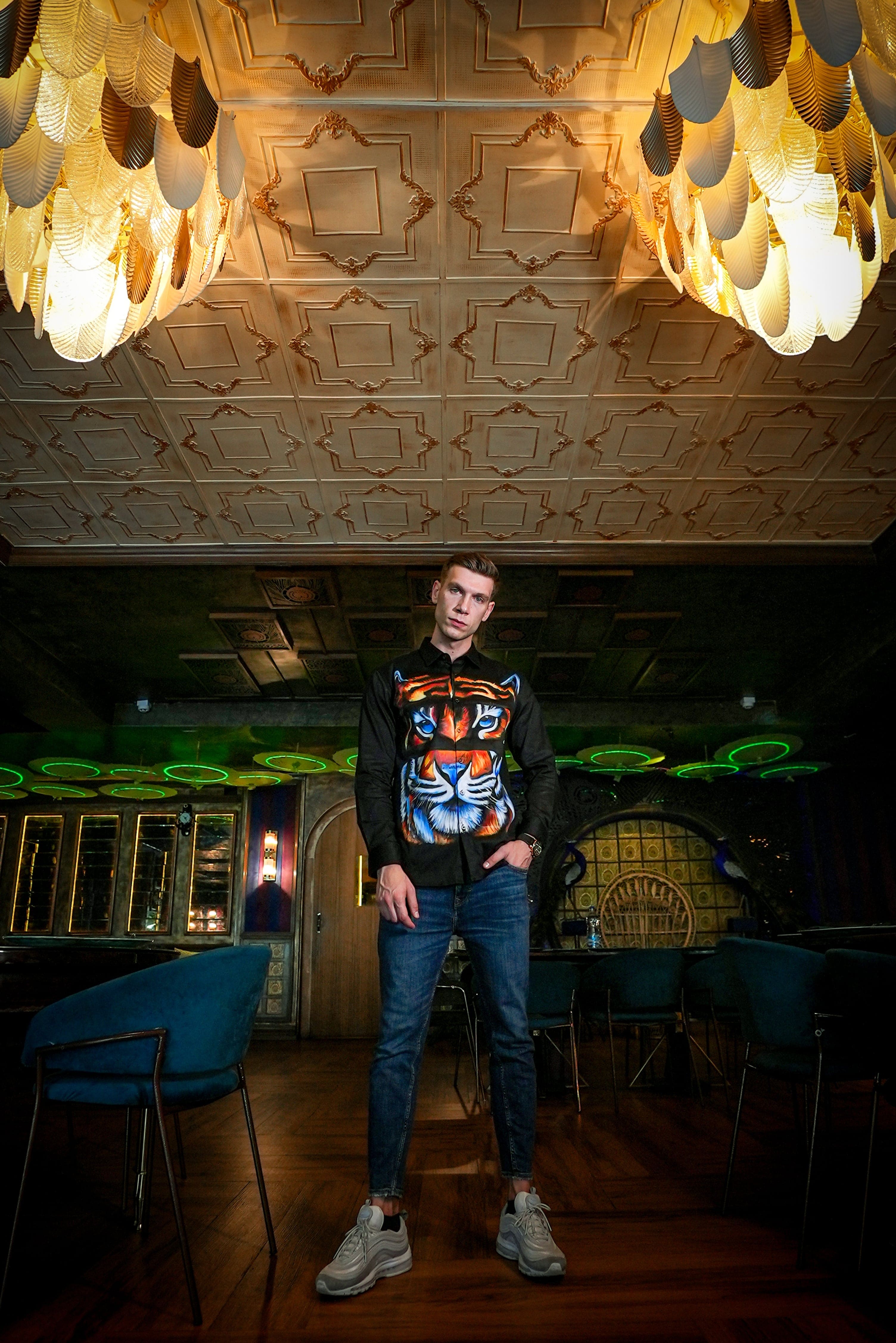 The Magnificent Tiger Handpainted Shirt