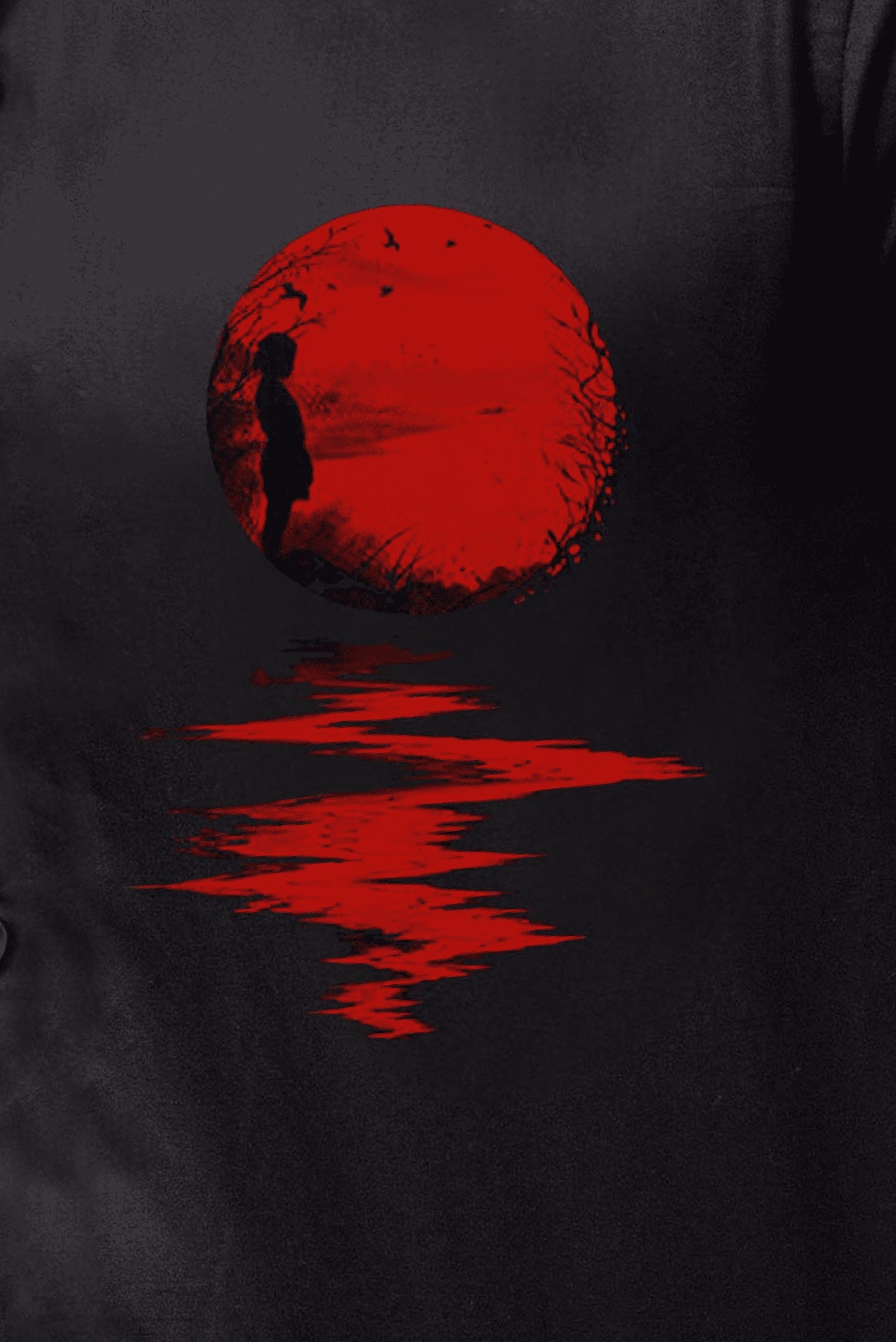 Blood Moon Handpainted Shirt