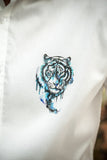 Indigo Tiger Handpainted Shirt