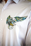 King Of The Skies Grey Handpainted Shirt
