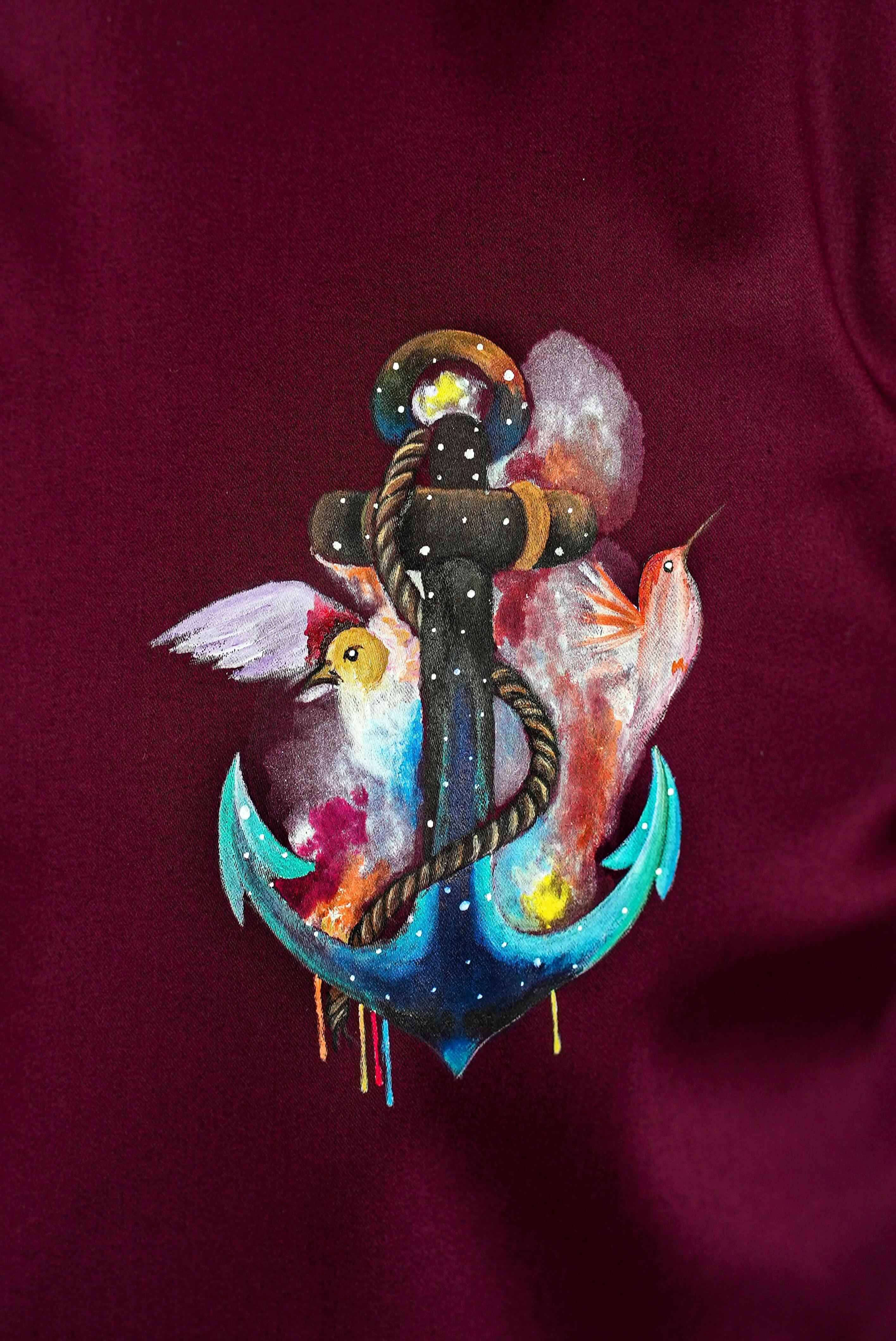 Anchor Of Hope Handpainted Shirt