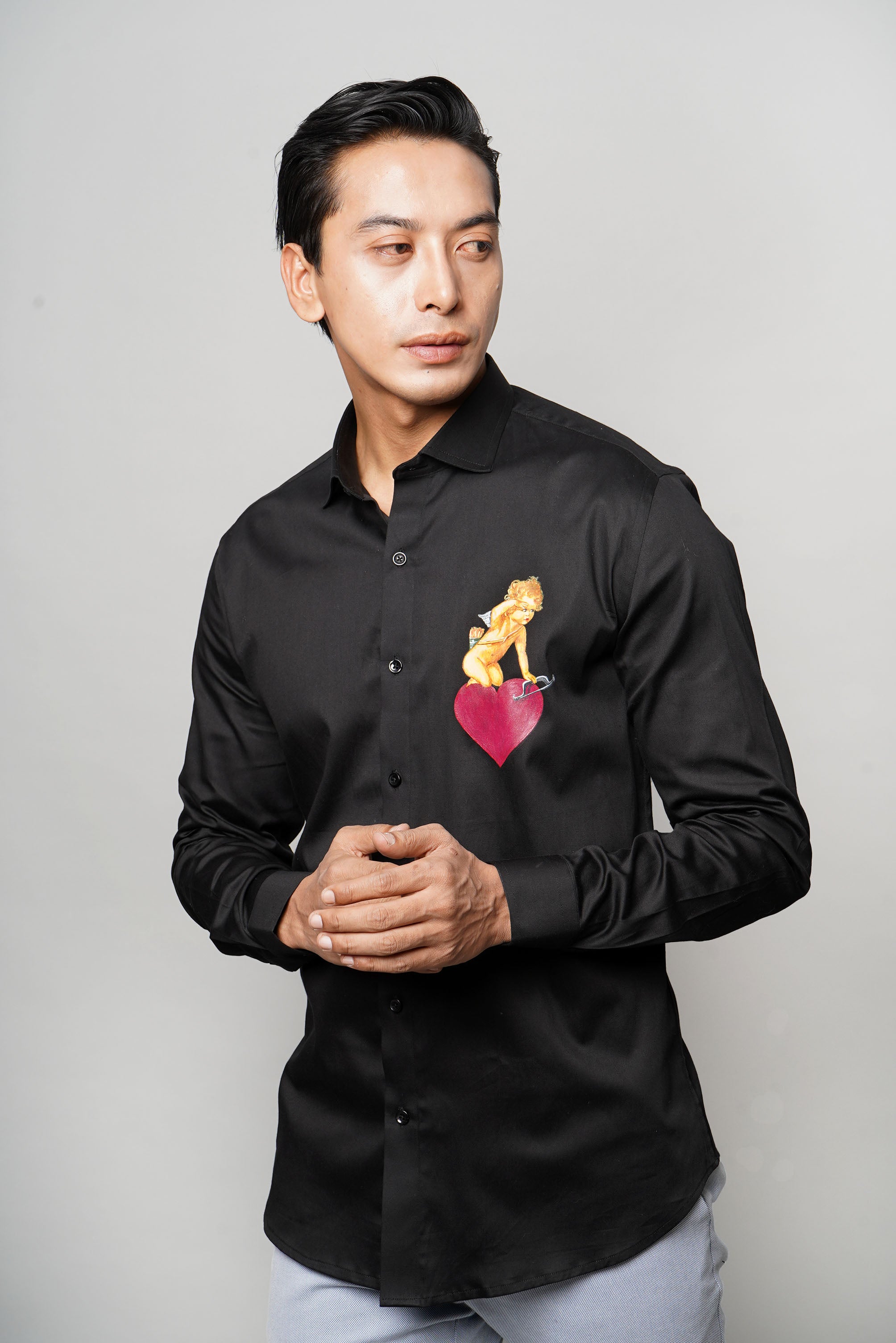 Cupid Handpainted Shirt