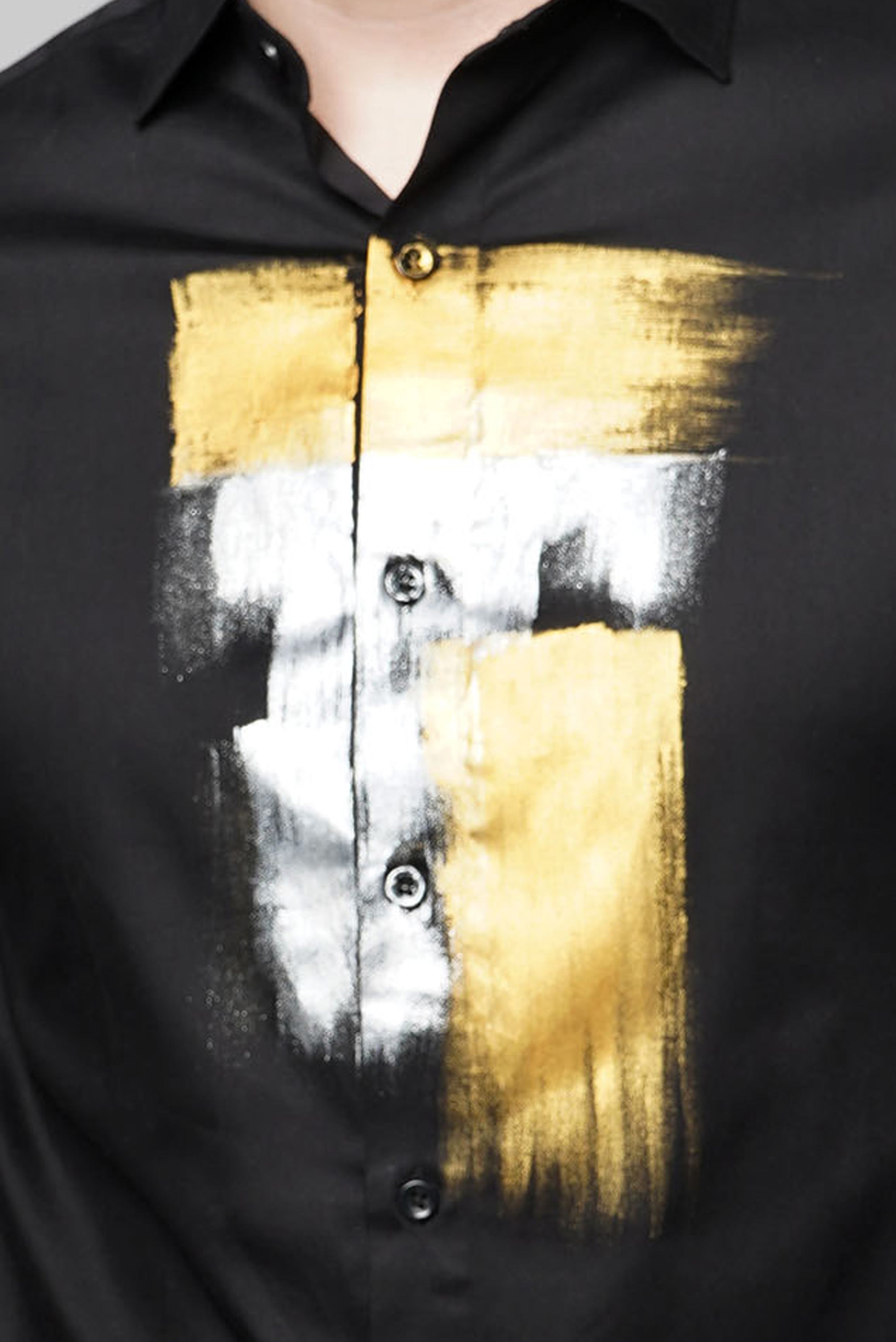 Metal Strokes Handpainted Shirt
