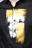Metal Strokes Handpainted Shirt