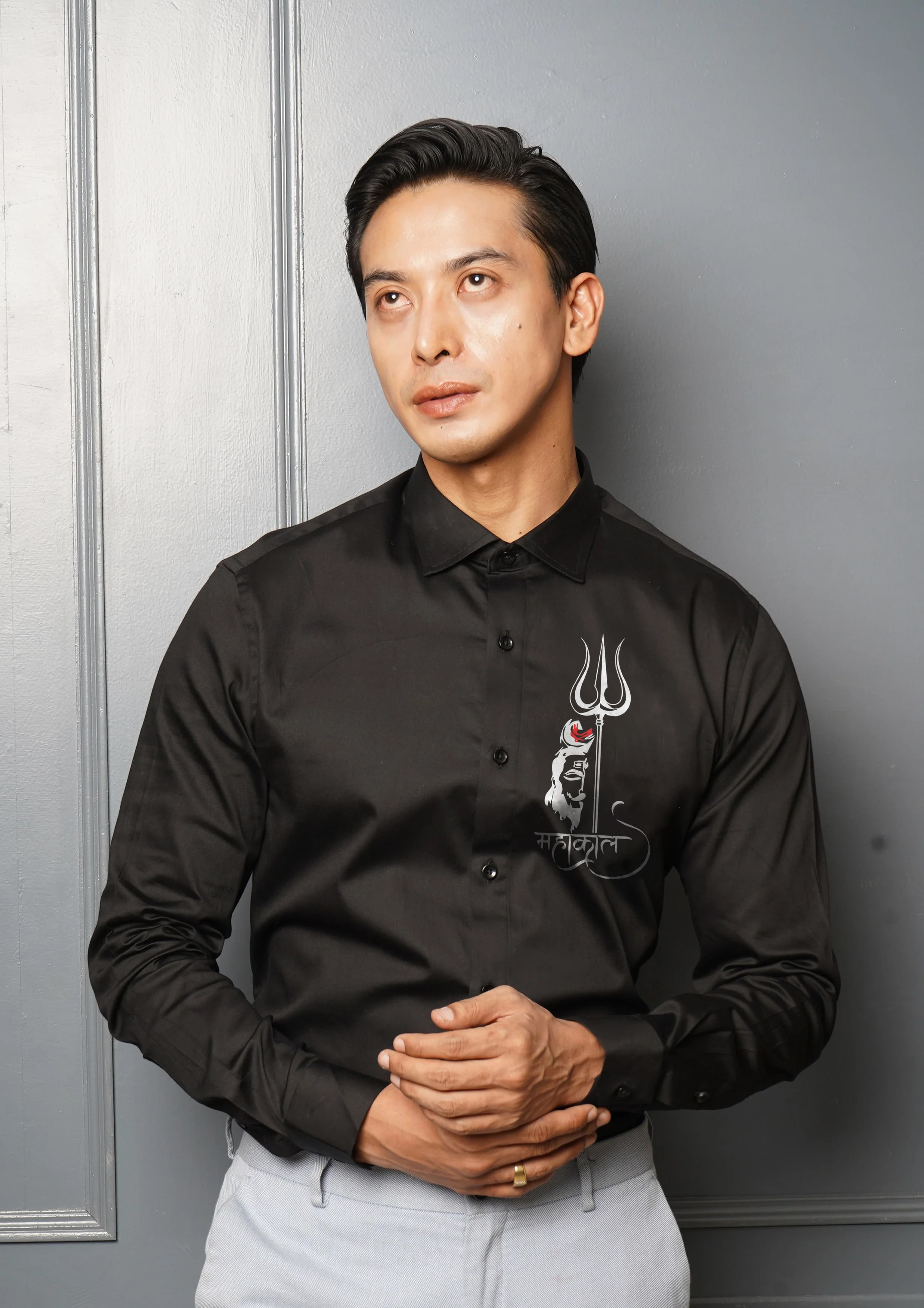 Mahakaal Handpainted Shirt