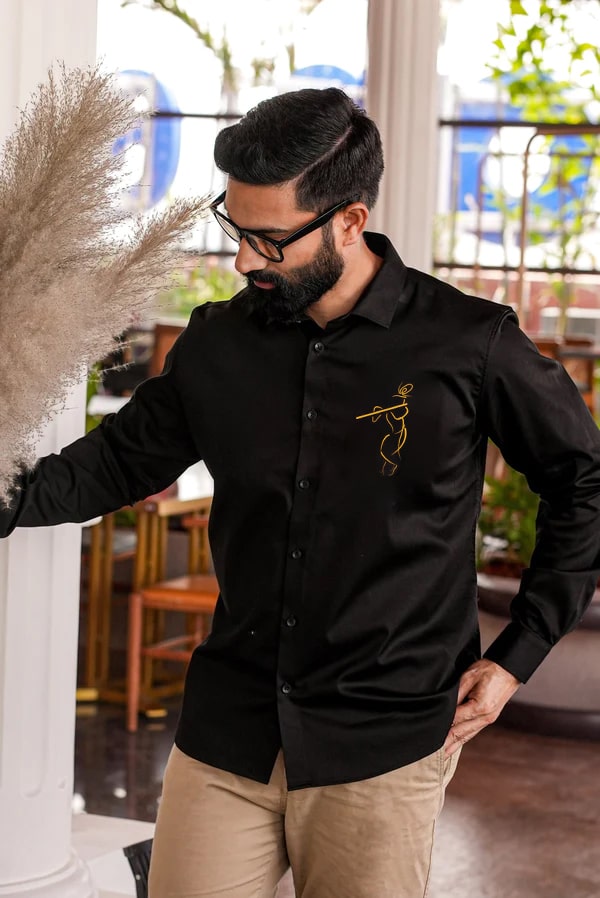 Abstract Bansi Handpainted Shirt