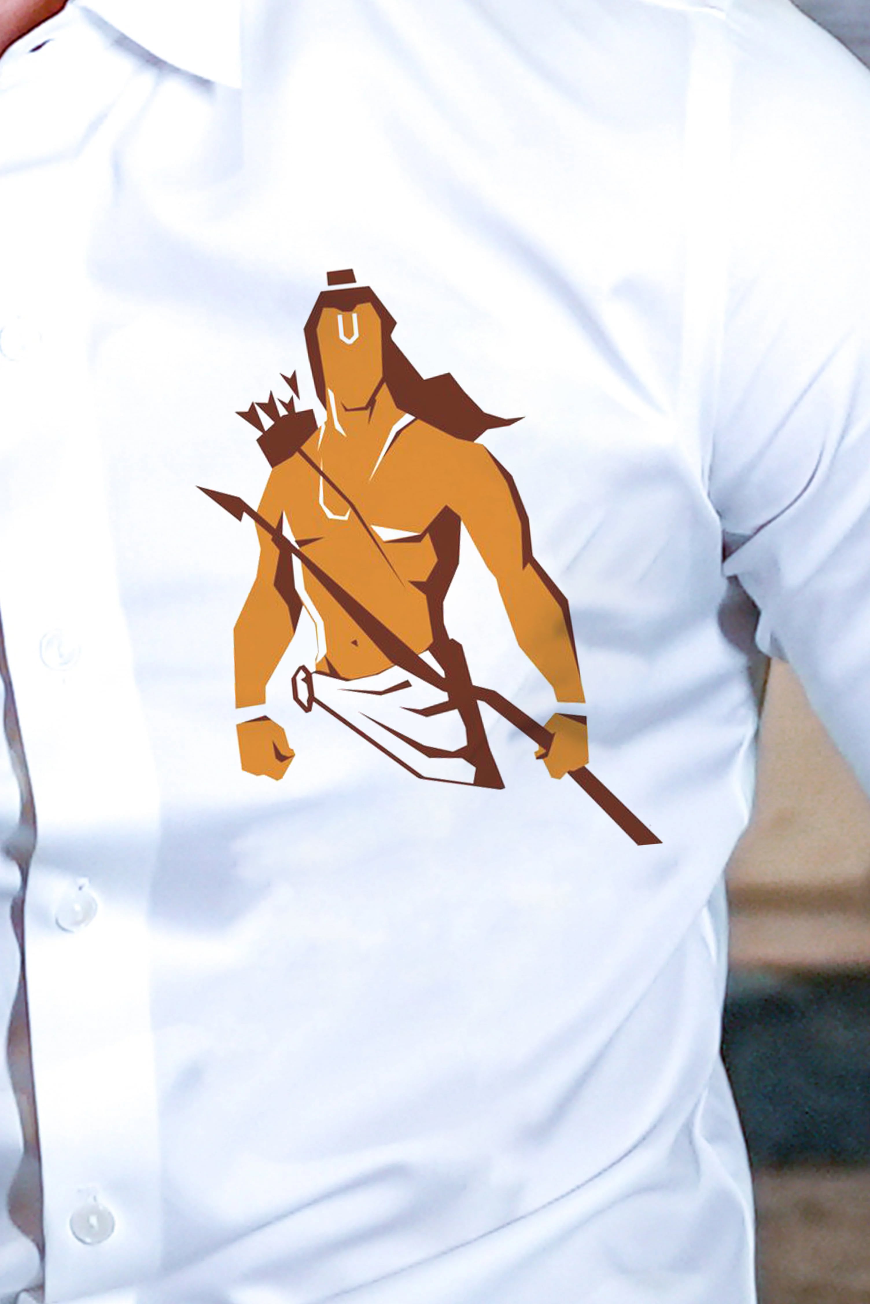 Shri Ram Handpainted Shirt