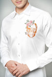 Roses And Skull Handpainted Shirt