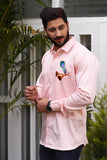 Subhaarambh Peach Handpainted Shirt