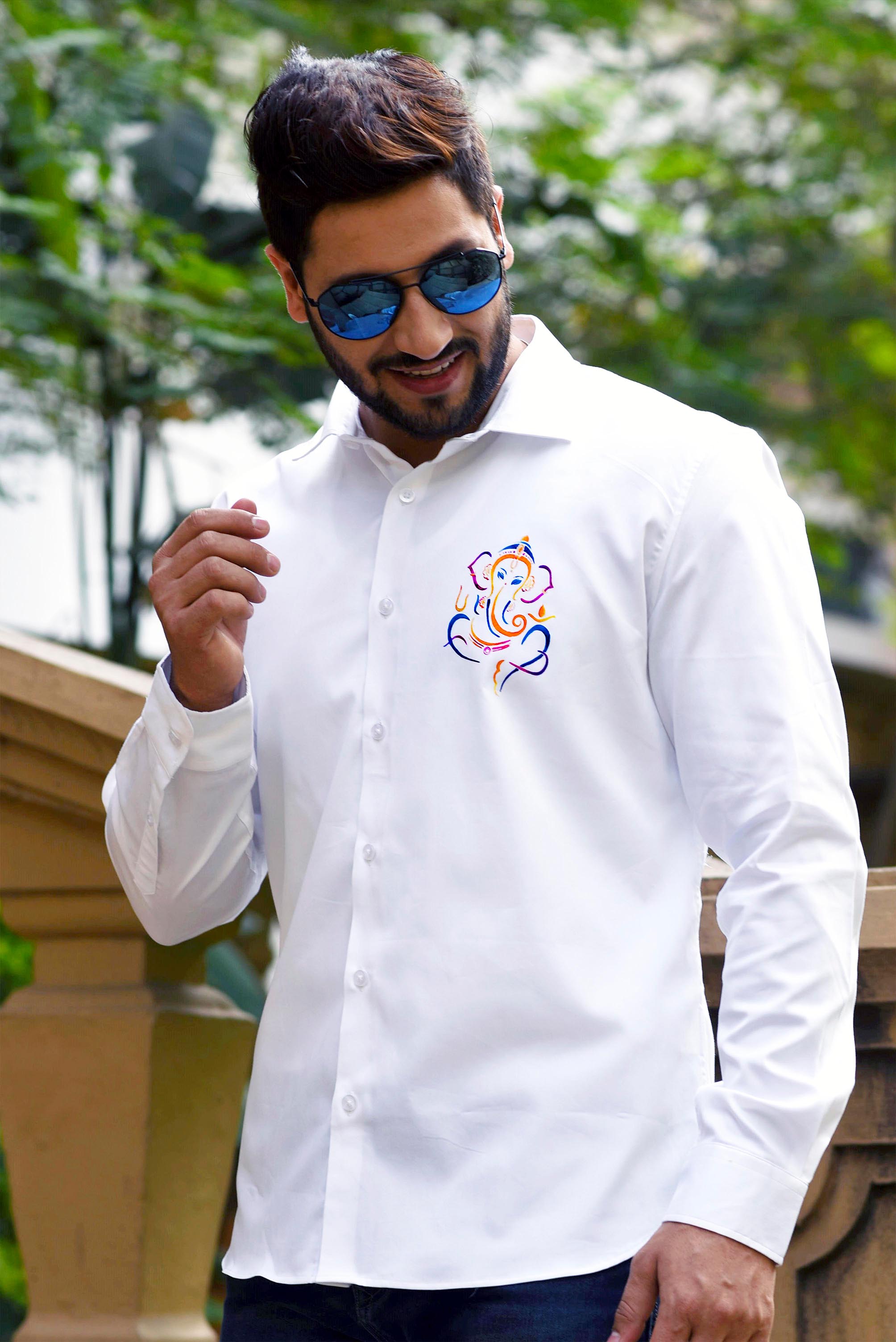 Siddhivinayak Handpainted Shirt