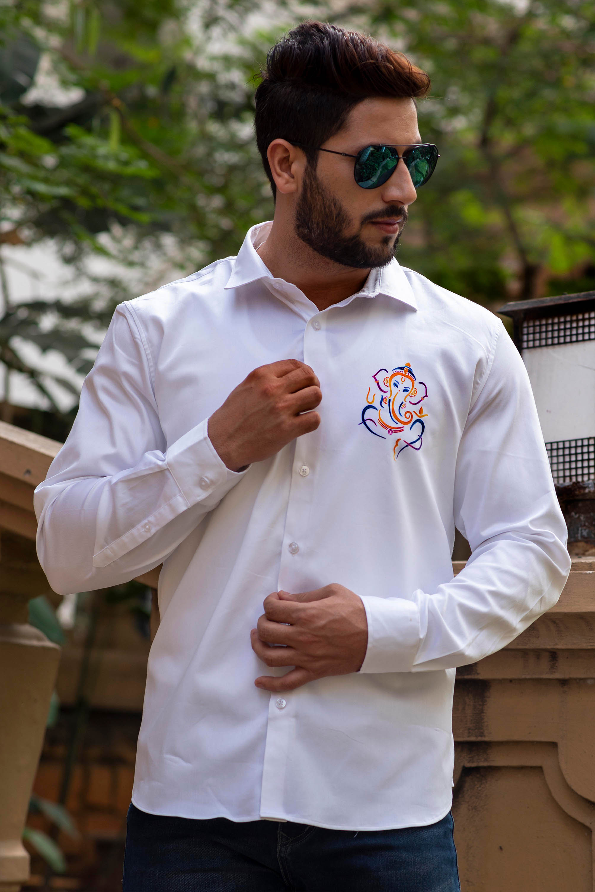 Siddhivinayak Handpainted Shirt