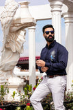 Seafarer Navy Handpainted Shirt