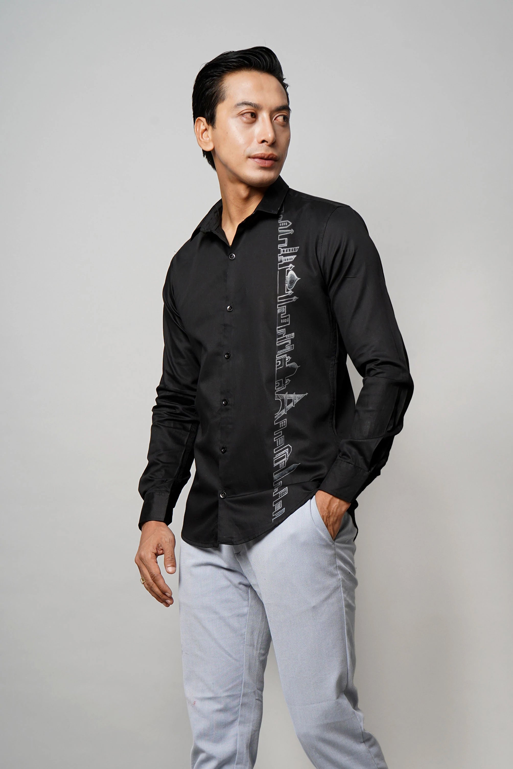 Urban Affair Handpainted Cotton Shirt
