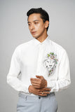Lion Bloom Handpainted Shirt
