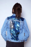 Blue Back Sequins