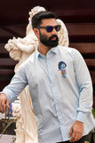 Murali Manohar Light Blue Handpainted Shirt
