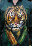 Tiger In The Wild Handpainted Shirt