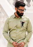 Shankara Sage Green Handpainted Shirt